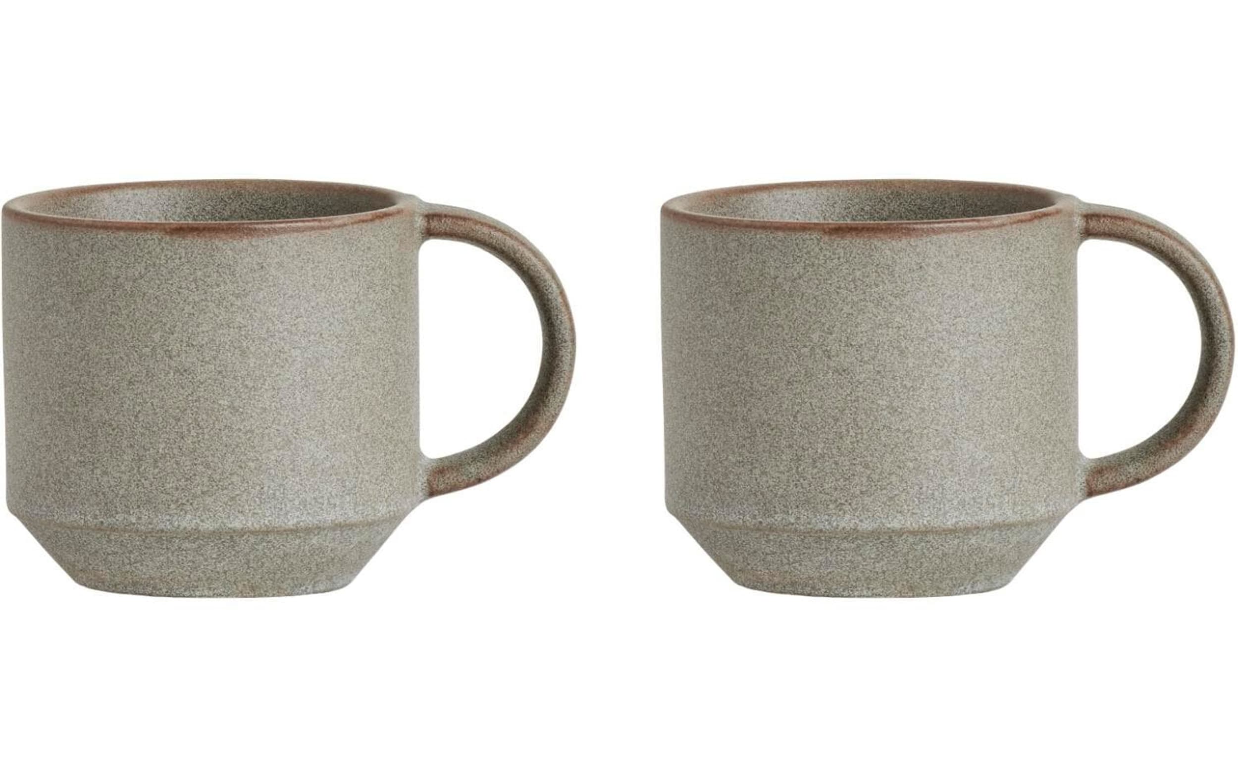 OYOY Tasse à café YUKA, Gris, 11x8x7.5x8