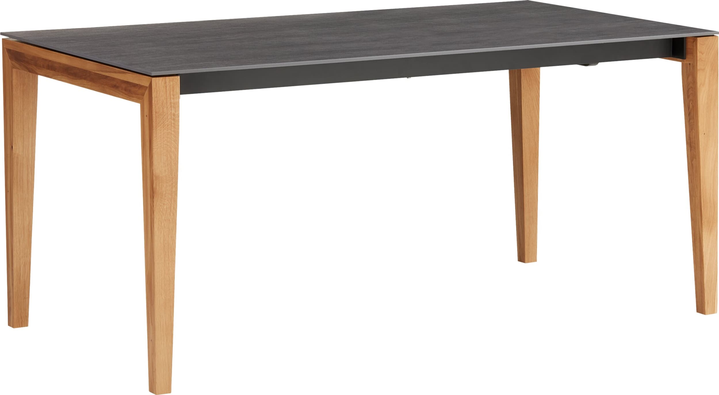 Table à rallonge MEDICI, BROMO, Chêne massif, 150x90x75, Micasa