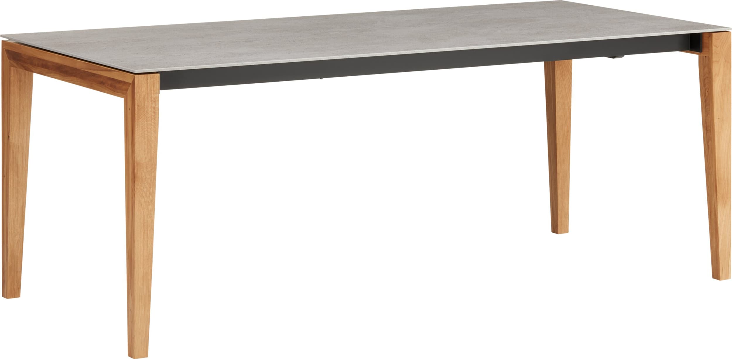 Table à rallonge MEDICI, KEON, Chêne massif, 190x90x75, Micasa