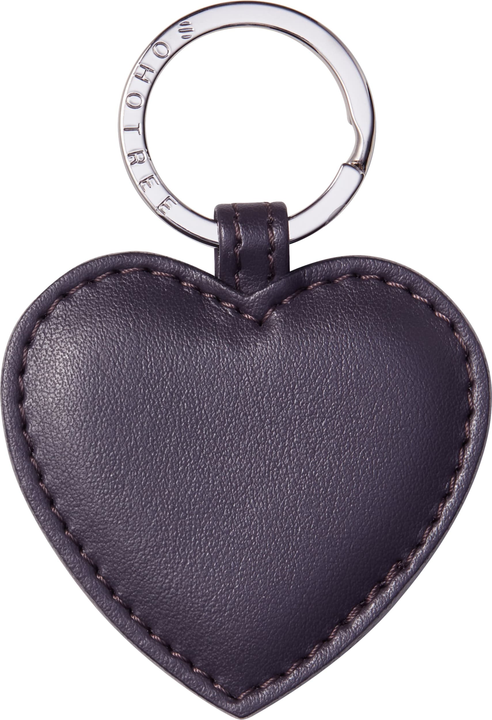 Sohotree Porte-clés LOVE HEART, Anthracite, 9x6.3x0.5