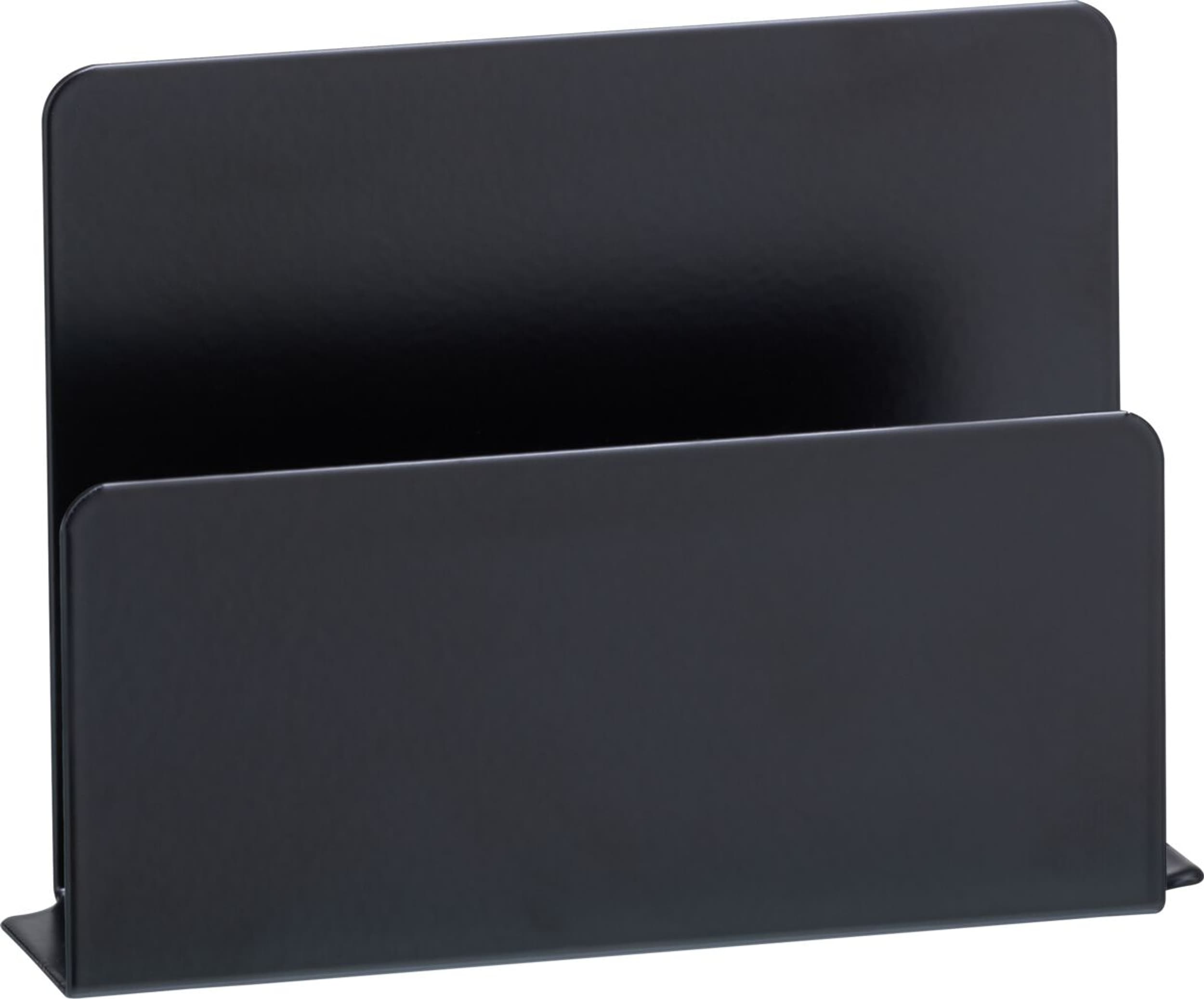 Porte-lettre NOTCH, Noir, 11.4x3.7x8.1, Micasa