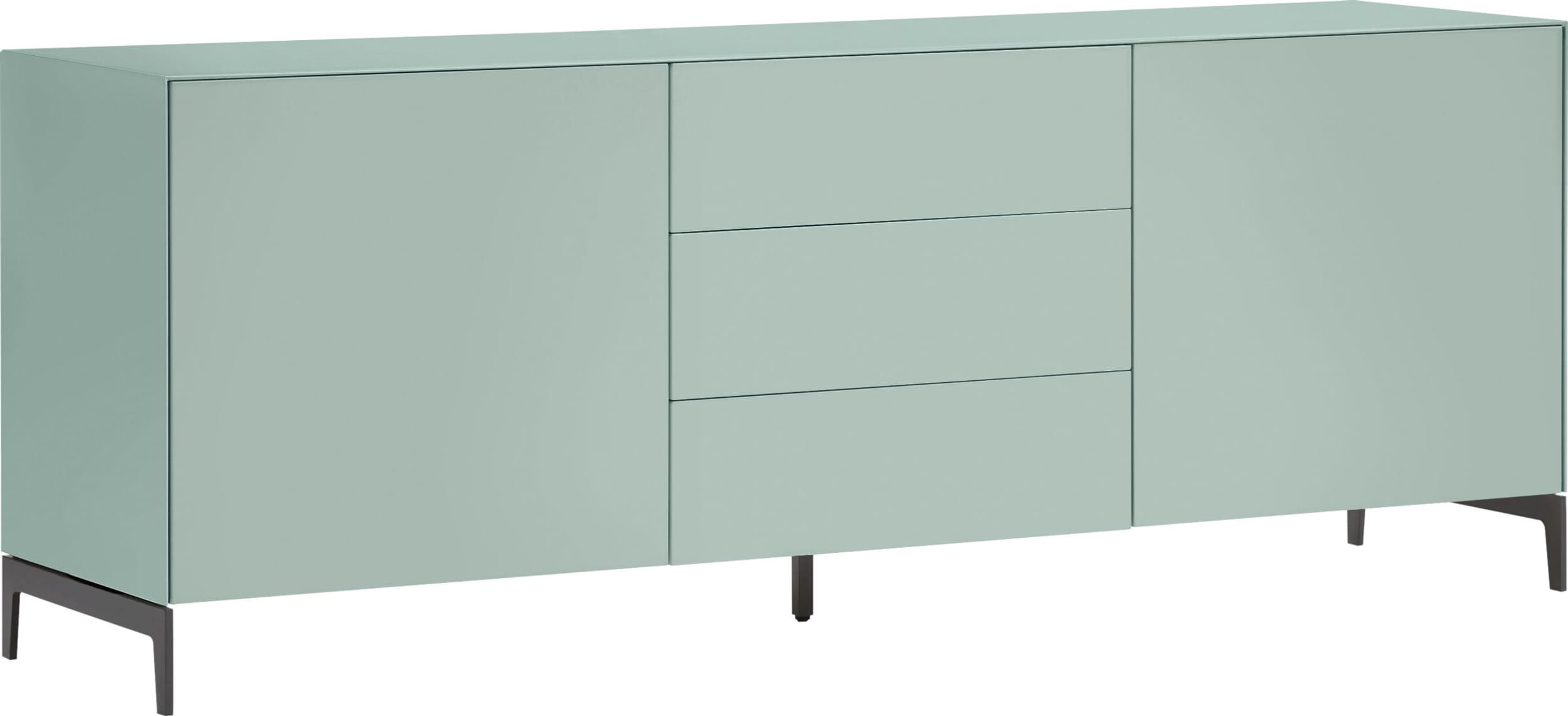 Buffet bas LUX, Bleu clair, MDF (bois mélangé), 180x46x68, Micasa