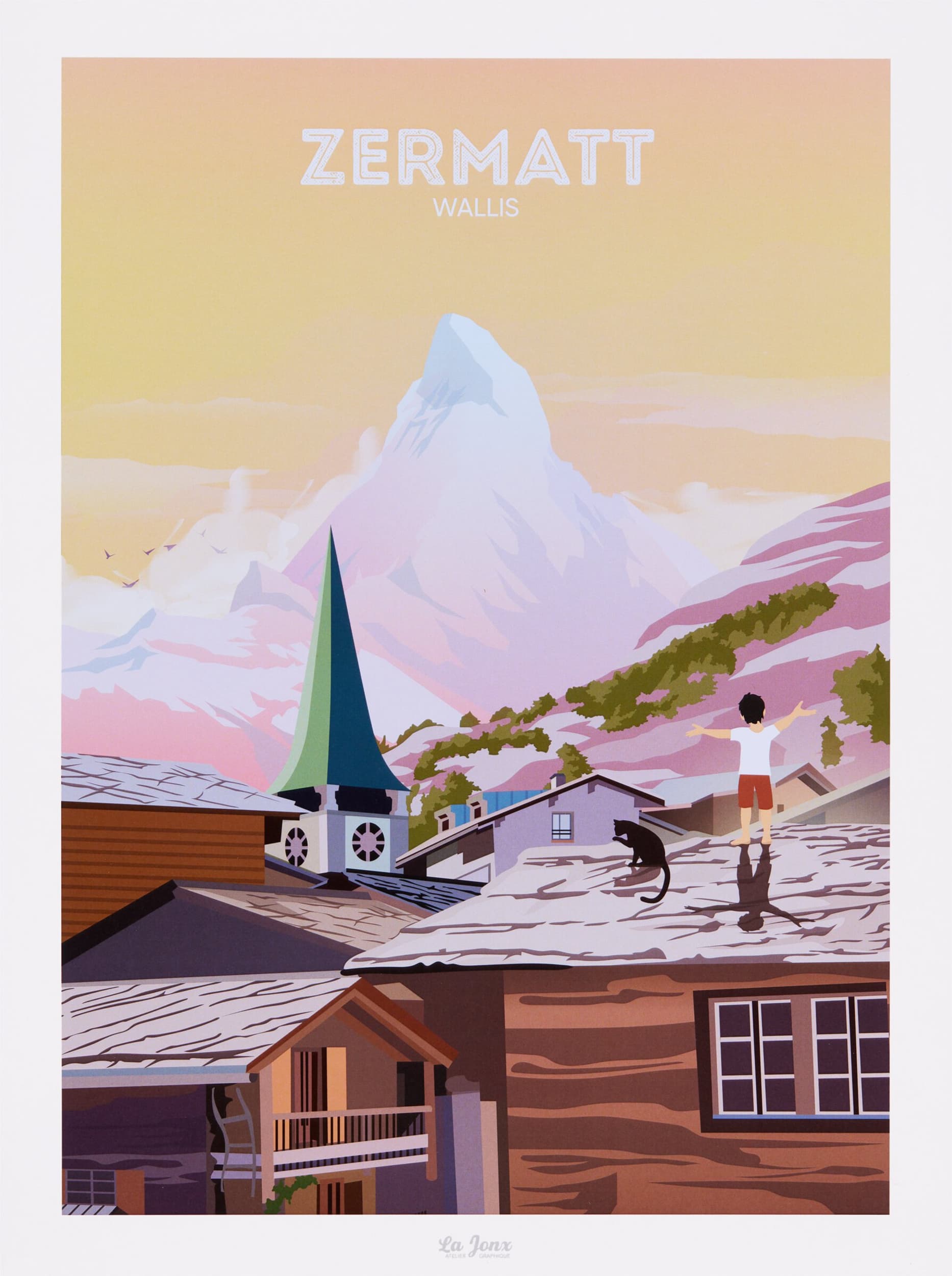 La Jonx Poster ZERMATT, 30x0.1x40