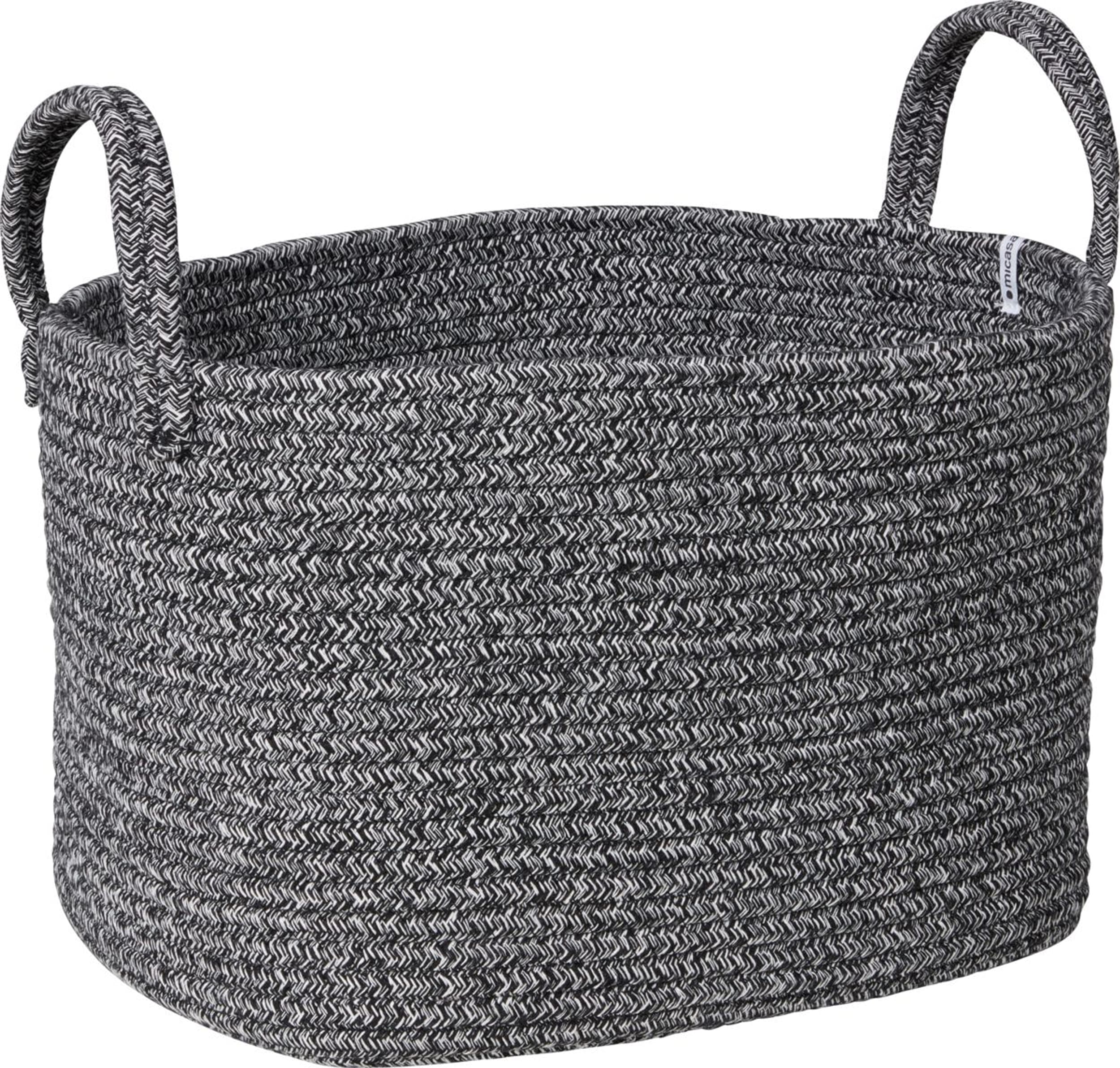 Corbeille CLEA, Noir, 30x36x24, Micasa