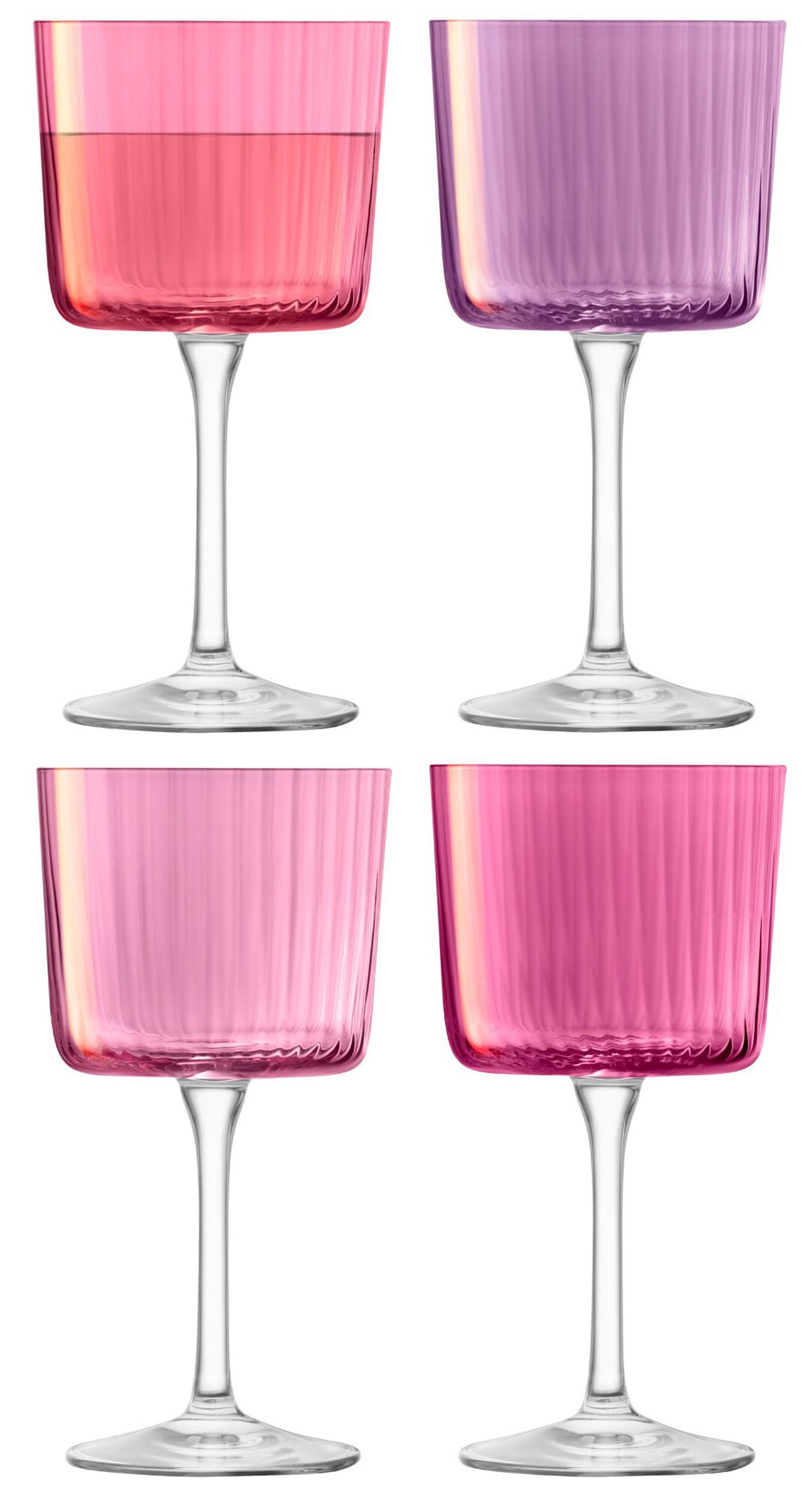 LSA Set de verres a vin GEMS, Rose, 15.5x8