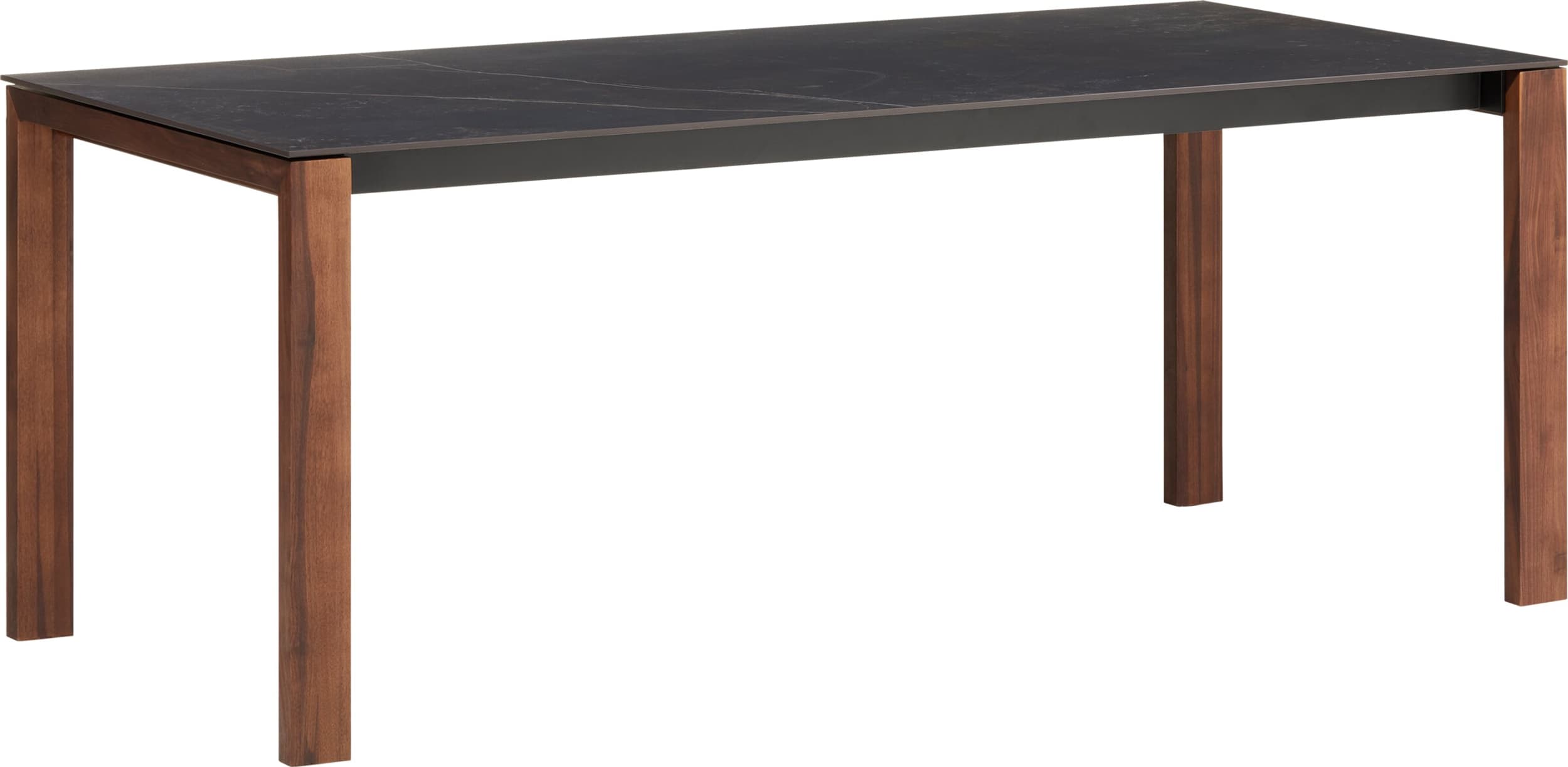Table MEDICI, KELYA, Noyer massif, 180x90x75, Micasa
