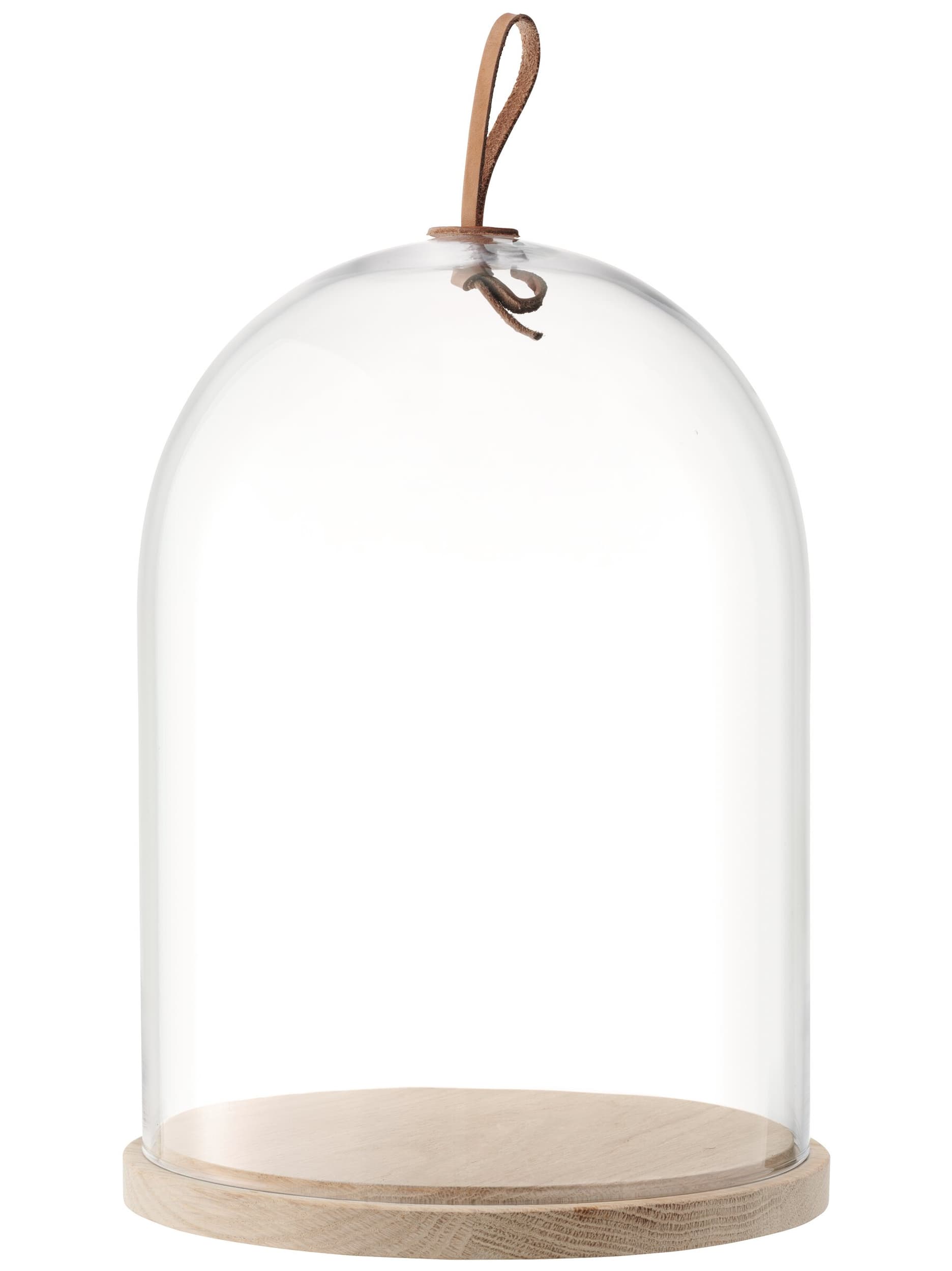 LSA Cloche à fromage IVALO, natureTransparent, frêne, 29.5x22