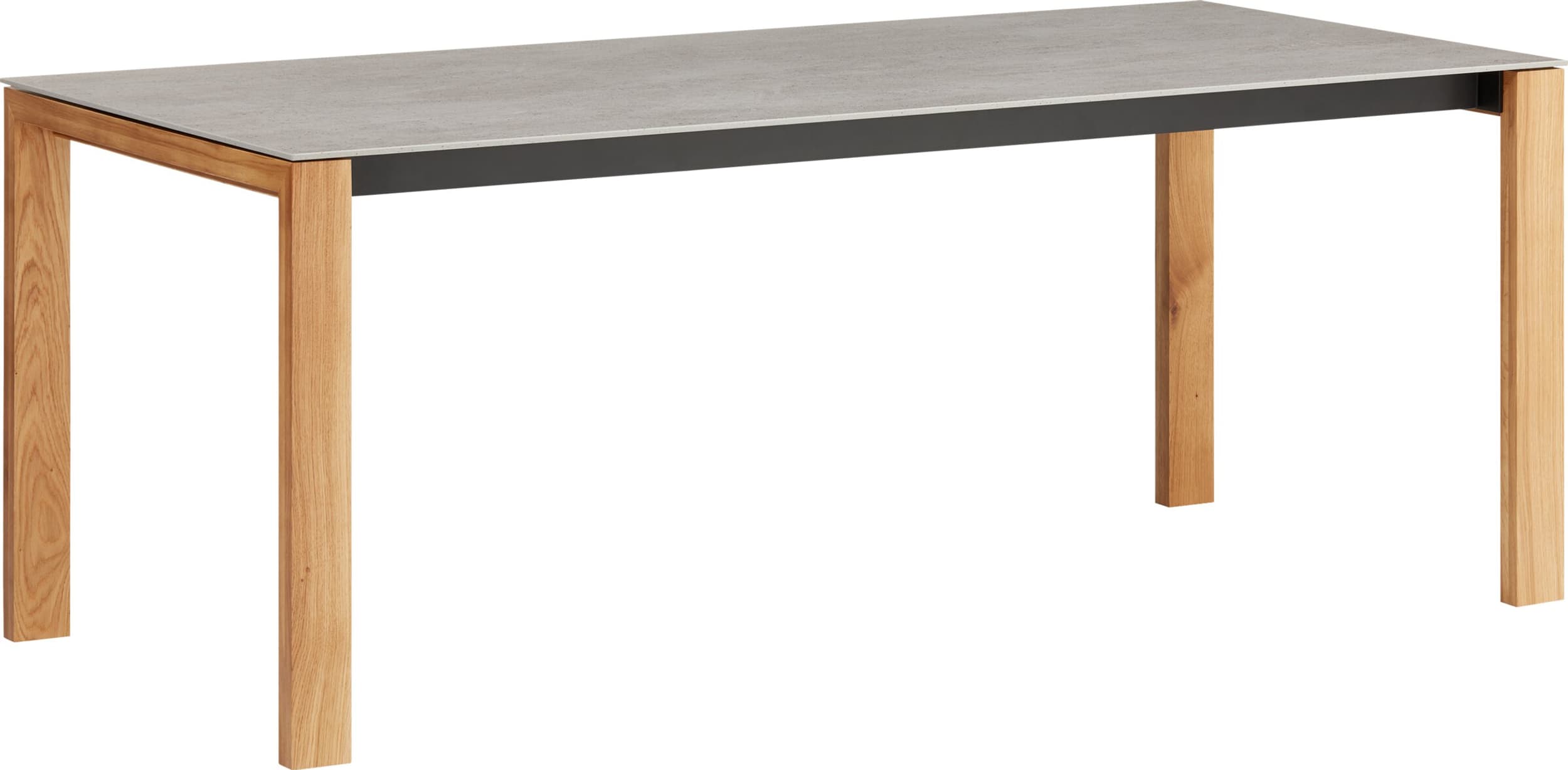 Table MEDICI, KEON, Chêne massif, 220x90x75, Micasa
