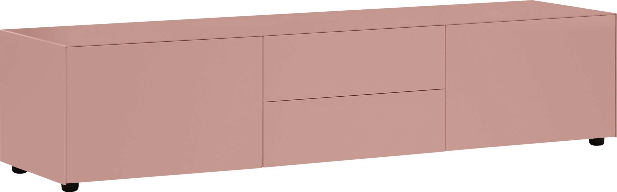 Buffet bas LUX, Rose, MDF (bois mélangé), 180x46x37.5, Micasa