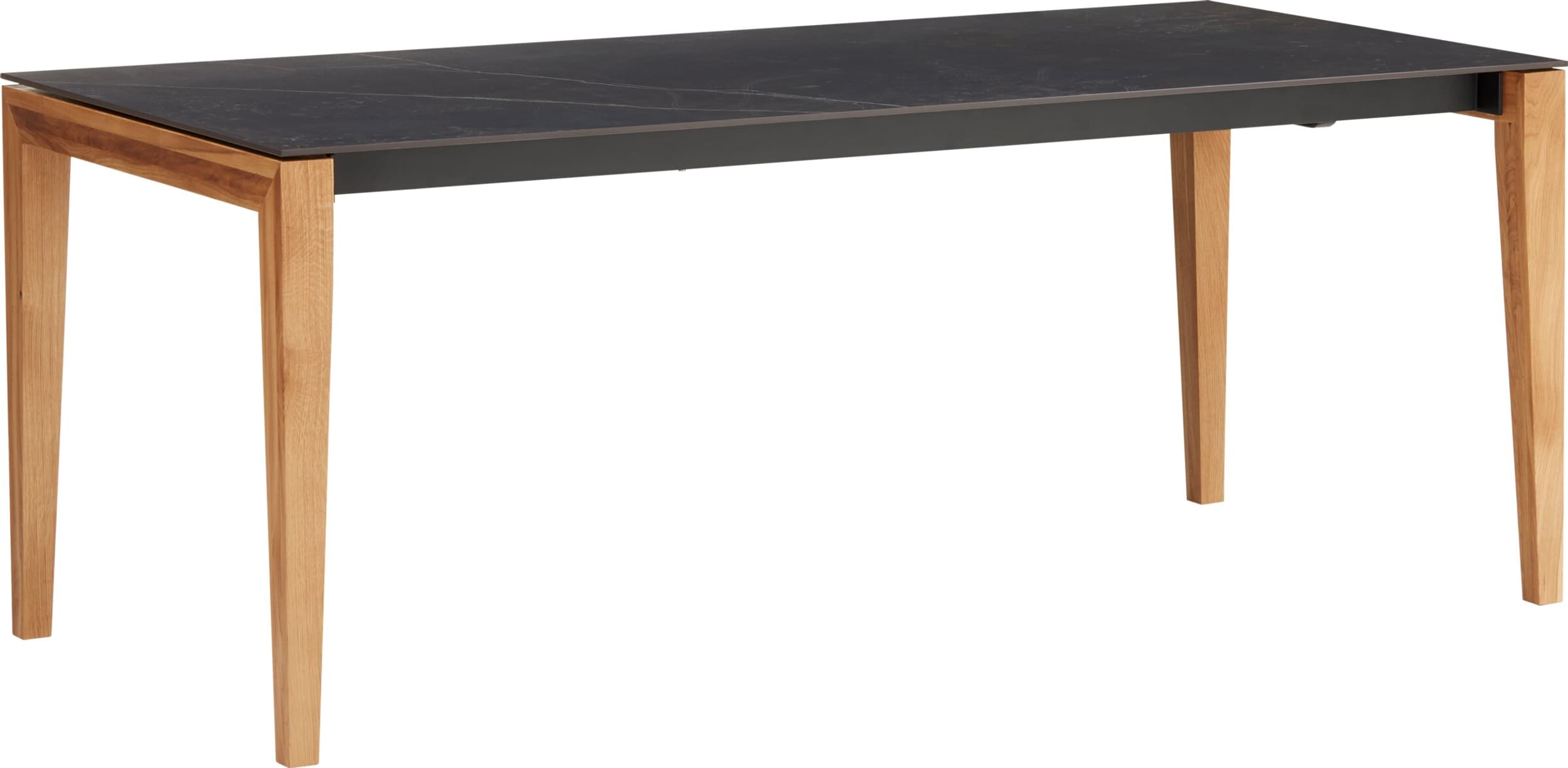 Table à rallonge MEDICI, KELYA, Chêne massif, 190x90x75, Micasa