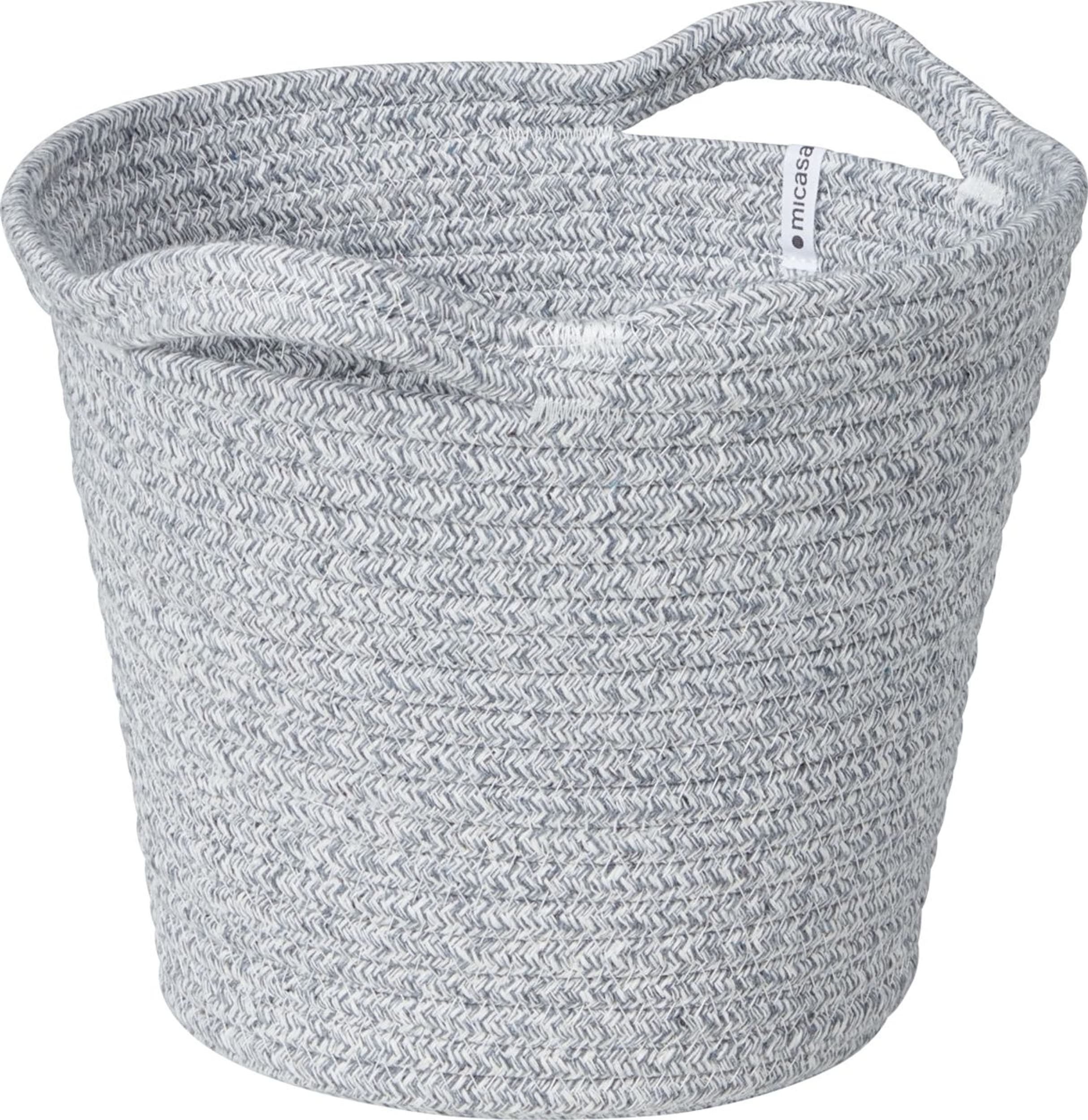 Corbeille CLEA, Gris clair, 25x25x20, Micasa
