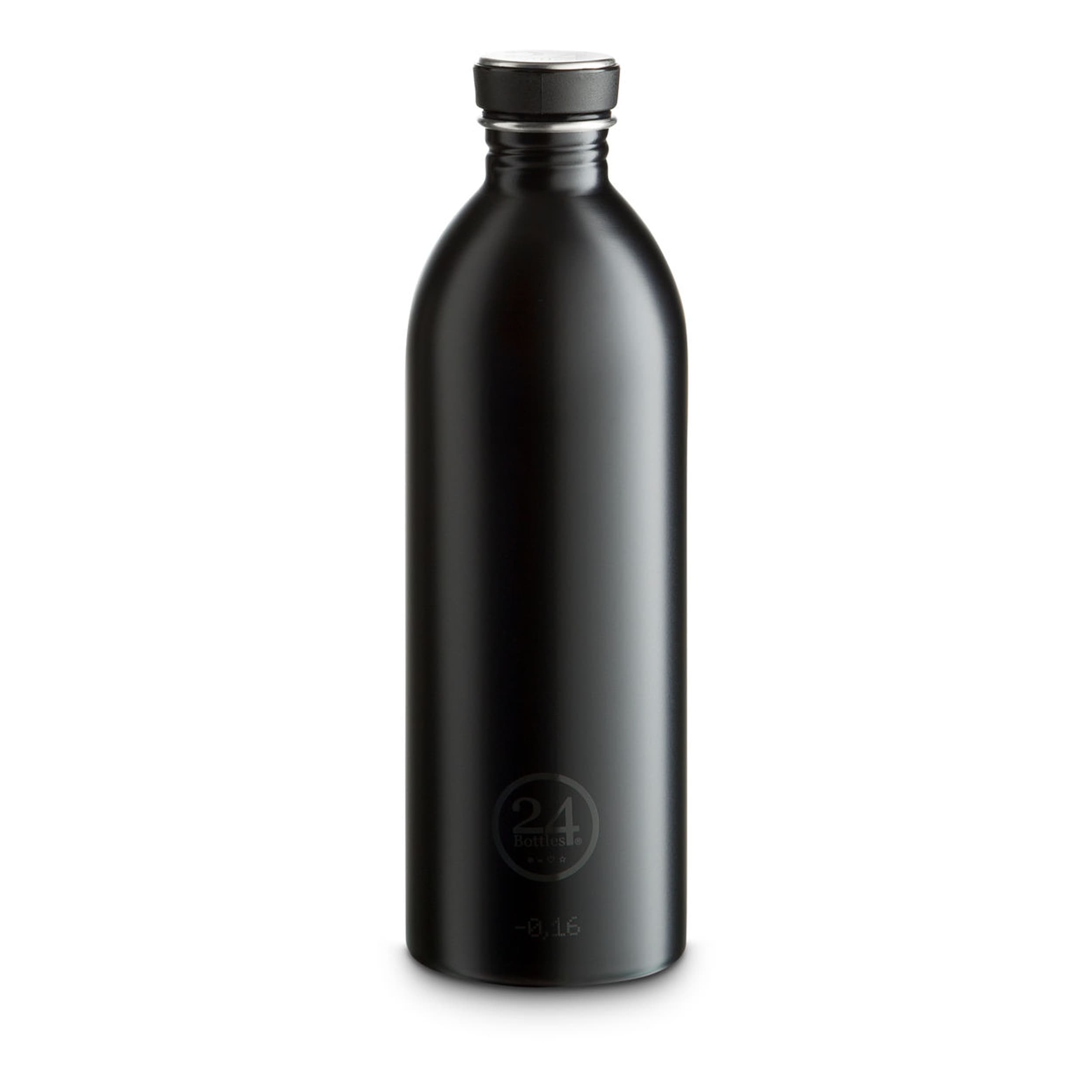 Trinkflasche 1.0 lt. schwarz 24Bottles