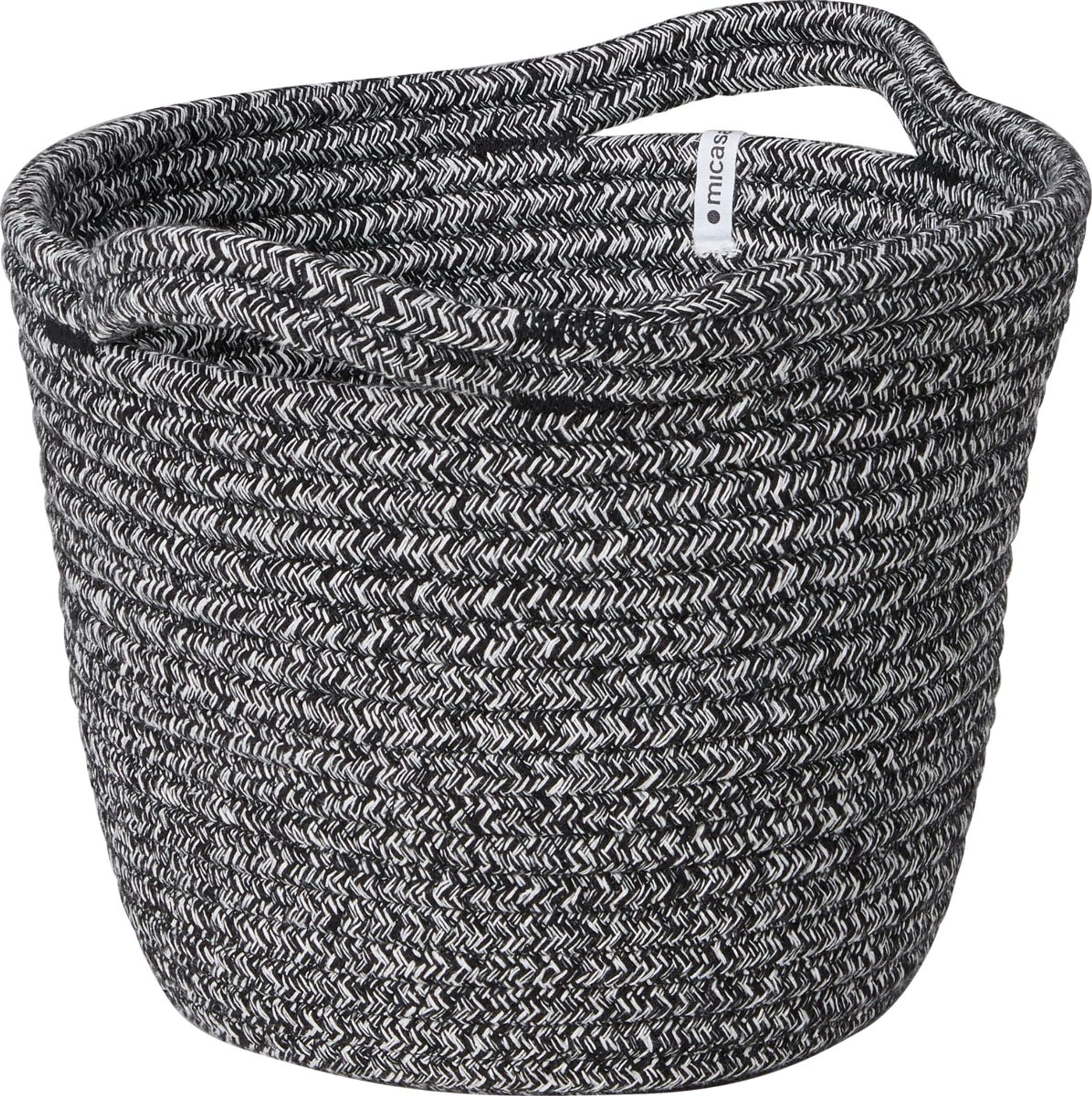 Corbeille CLEA, Noir, 25x25x20, Micasa
