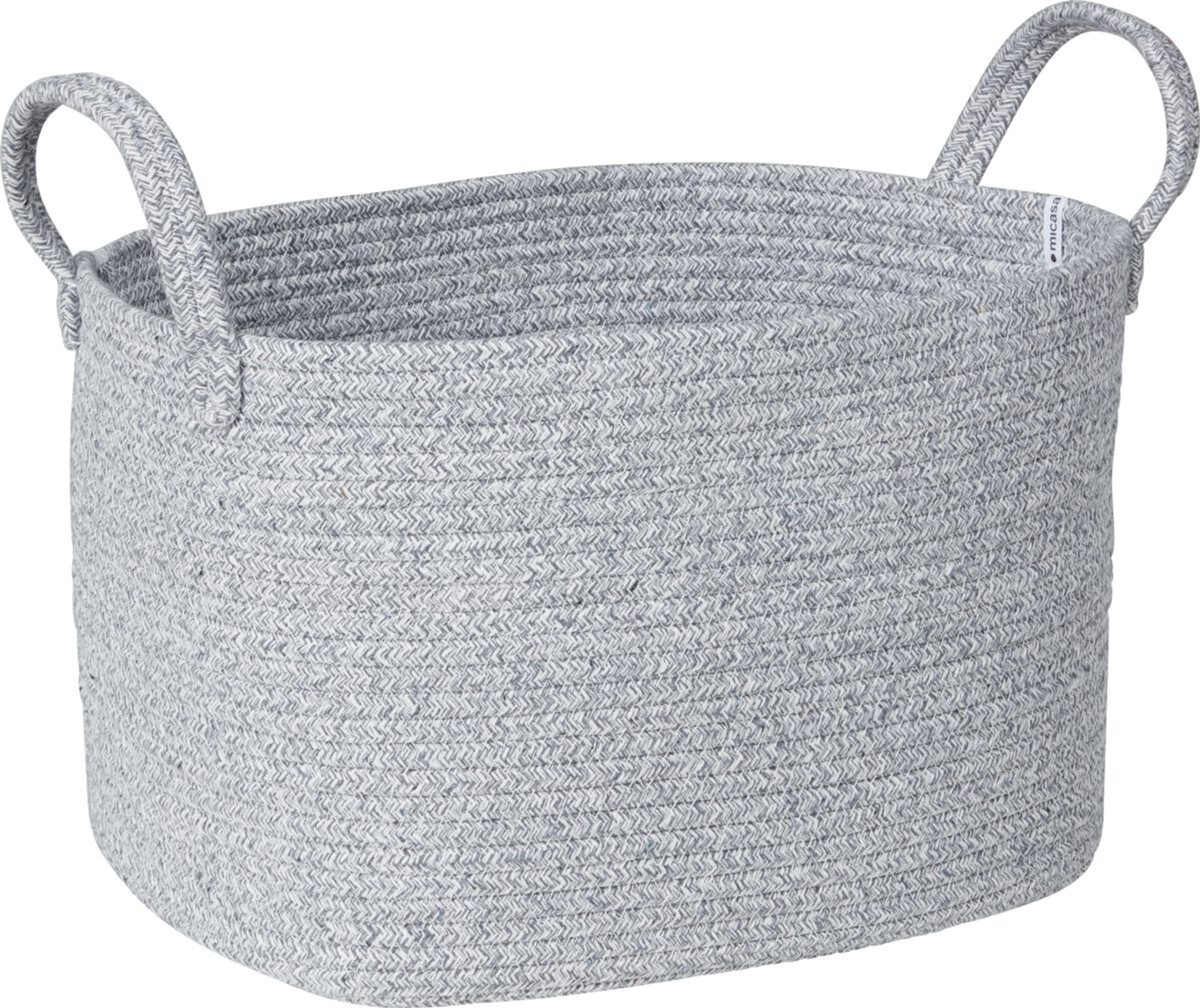 Corbeille CLEA, Gris clair, 26x32x22, Micasa