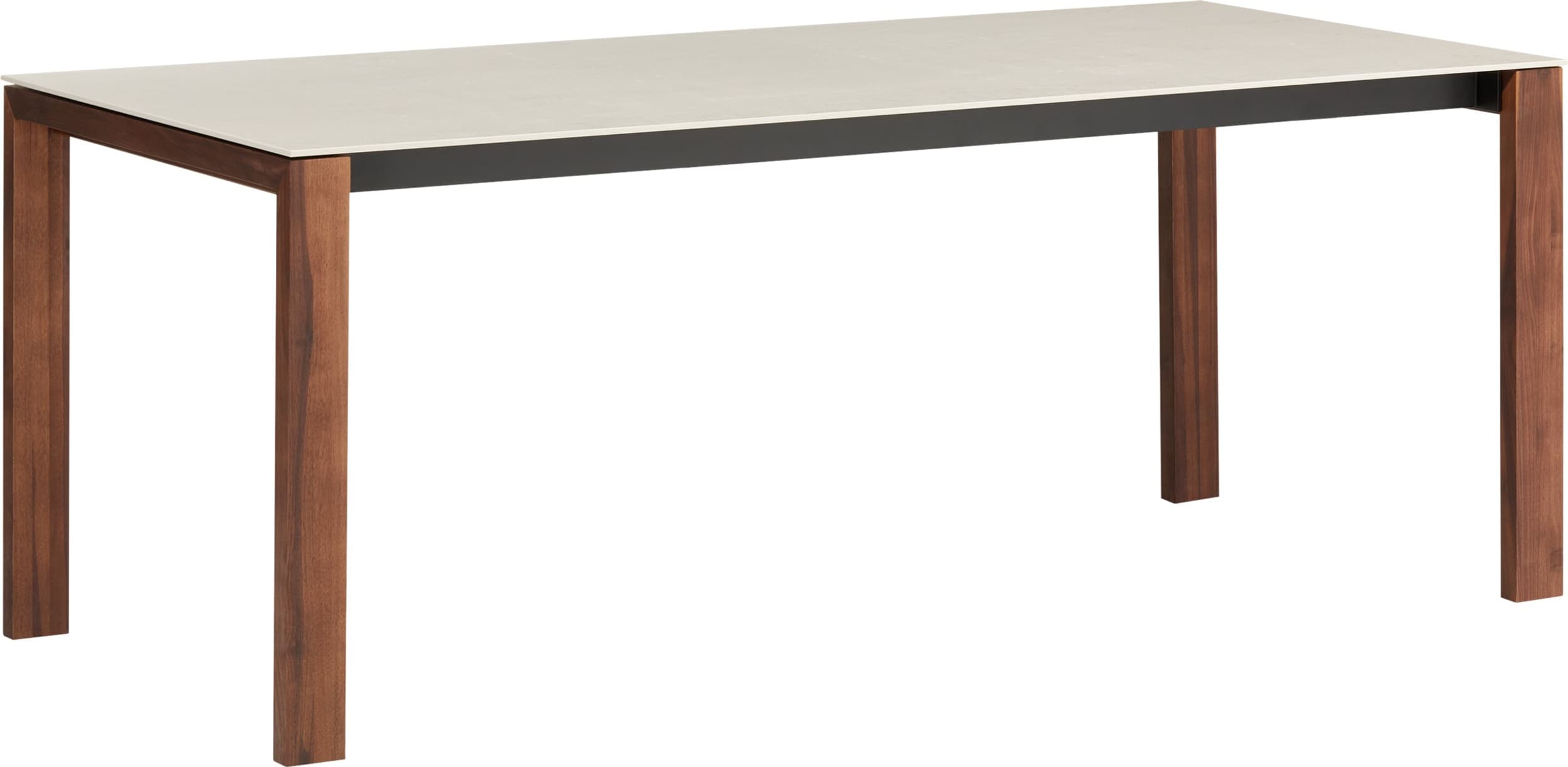 Table MEDICI, DANAE, Noyer massif, 220x90x75, Micasa