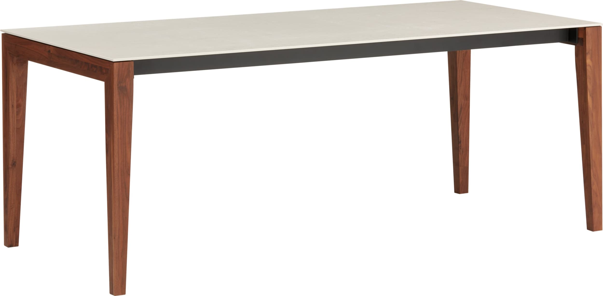 Table MEDICI, DANAE, Noyer massif, 220x90x75, Micasa