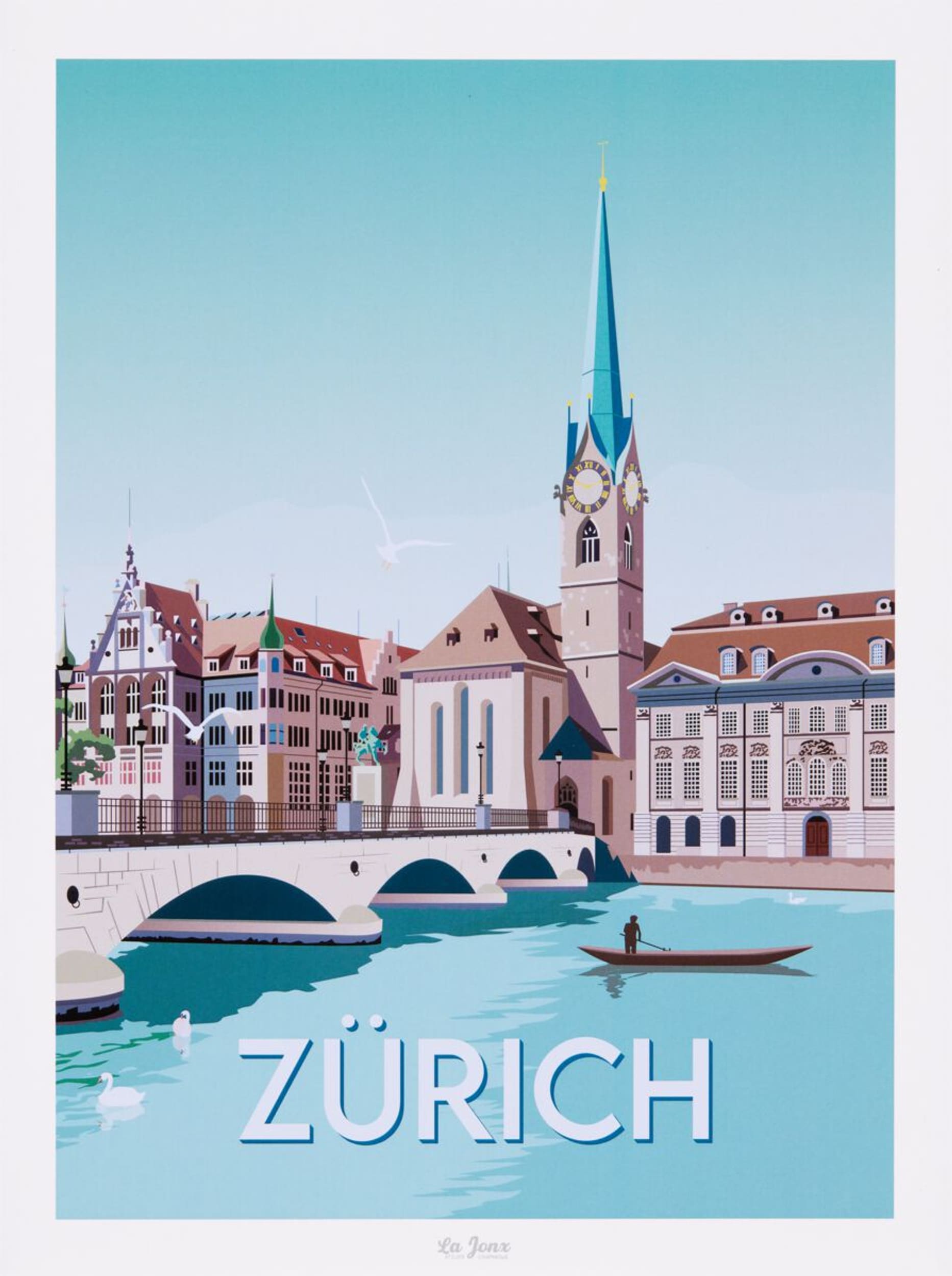 La Jonx Poster ZÜRICH, 30x0.1x40