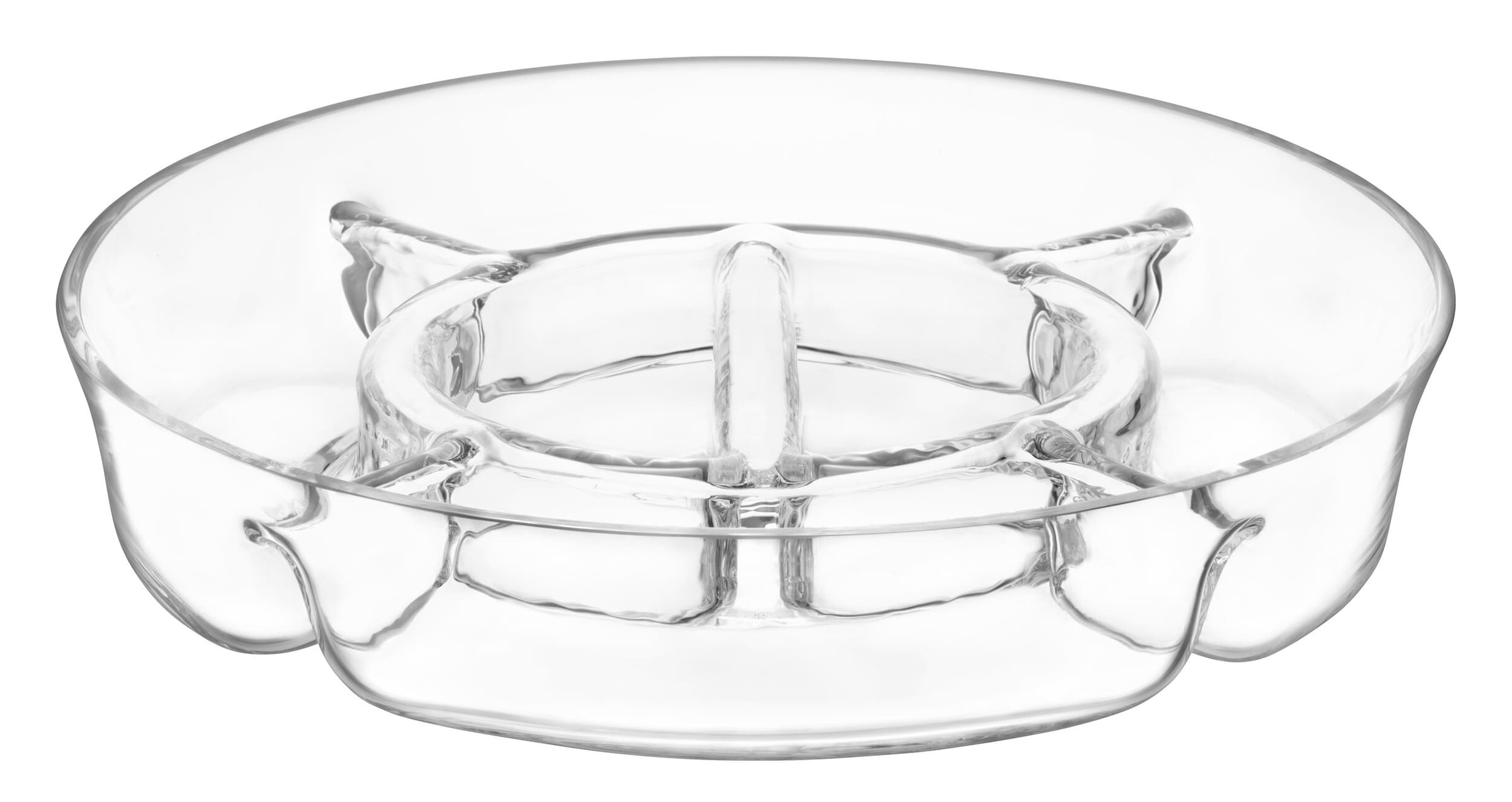 LSA Plat de service SERVE, Transparent, 6x35