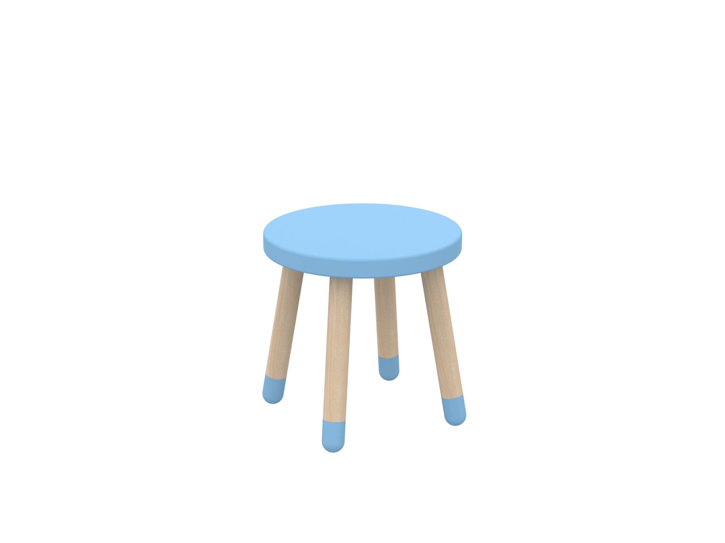 Flexa Chaise pour enfant DOTS, Bleu, MDF (bois mélangé), 30x30