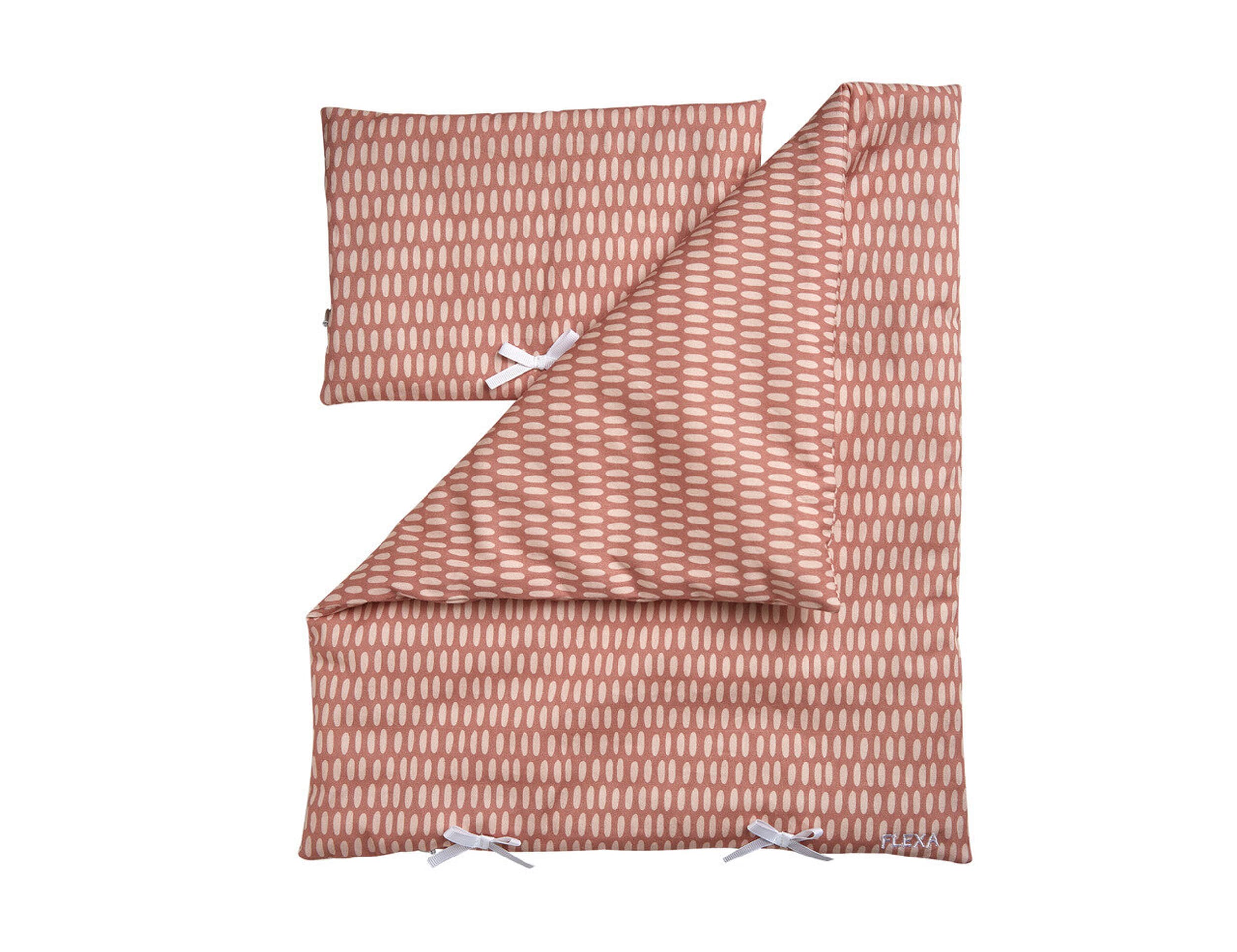 Flexa Jouet PLAY DOLL BED TEXTILES, Rose