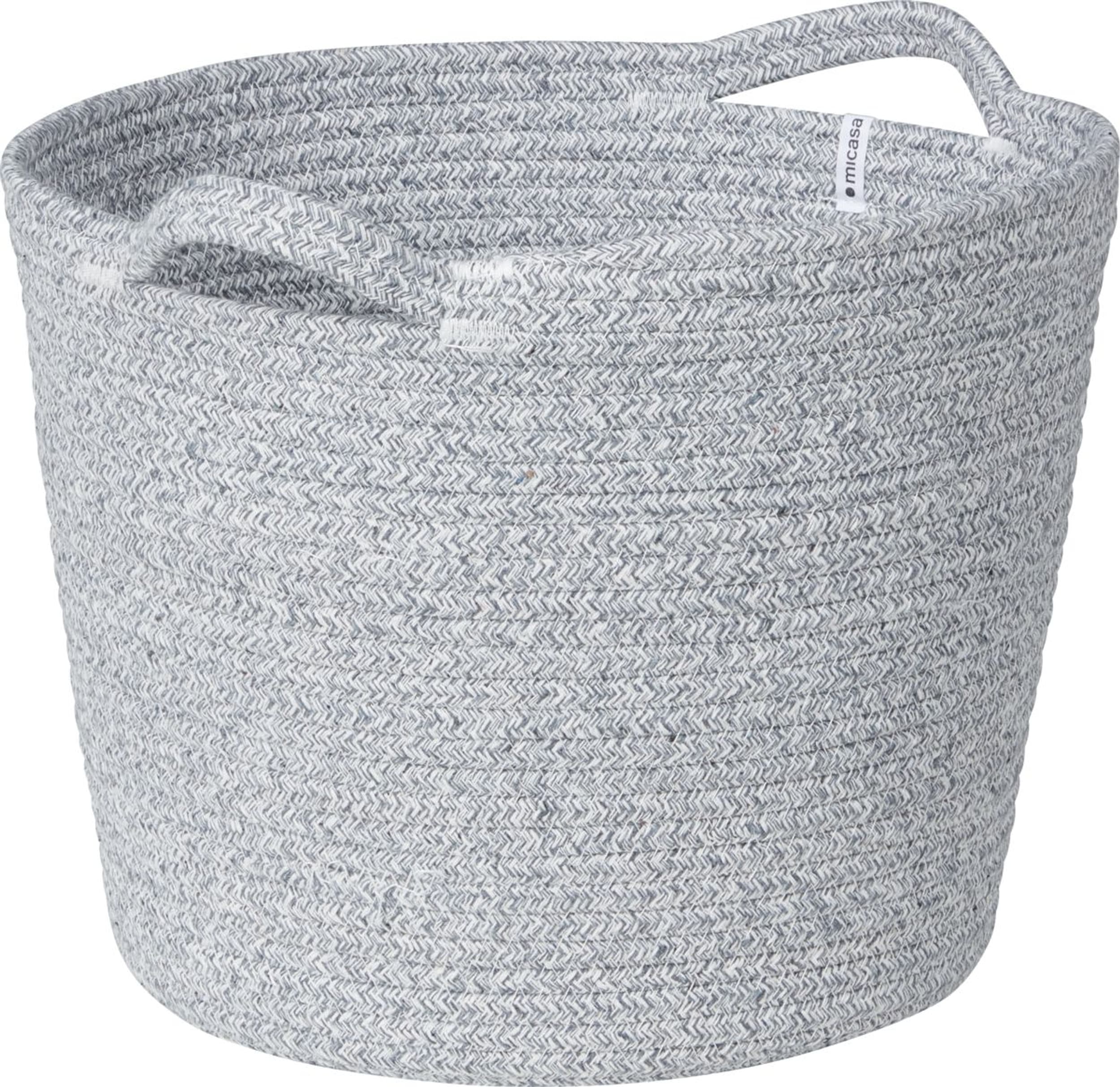 Corbeille CLEA, Gris clair, 32x32x25, Micasa