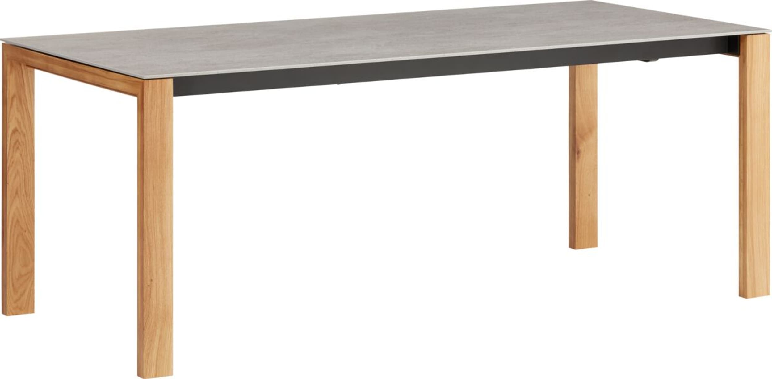 Table à rallonge MEDICI, KEON, Chêne massif, 190x90x75, Micasa