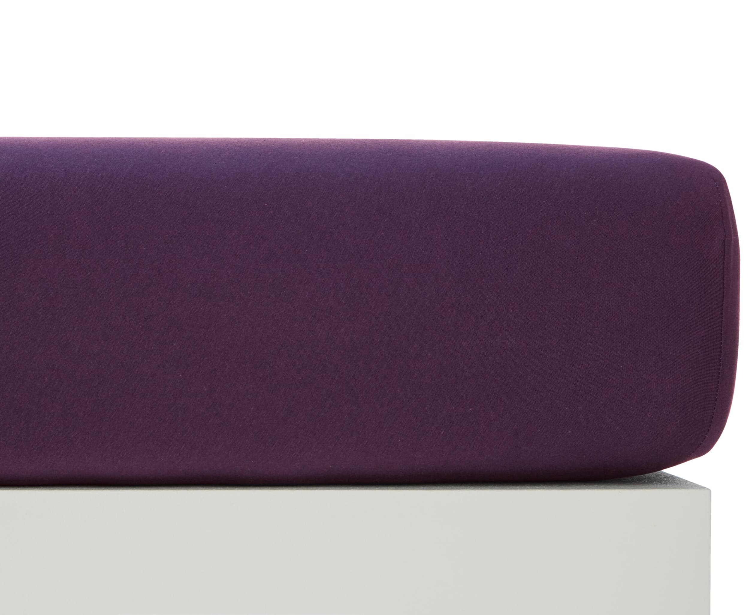 Drap-housse en jersey stretch EVAN II, Italian Plum, 90x200, Micasa