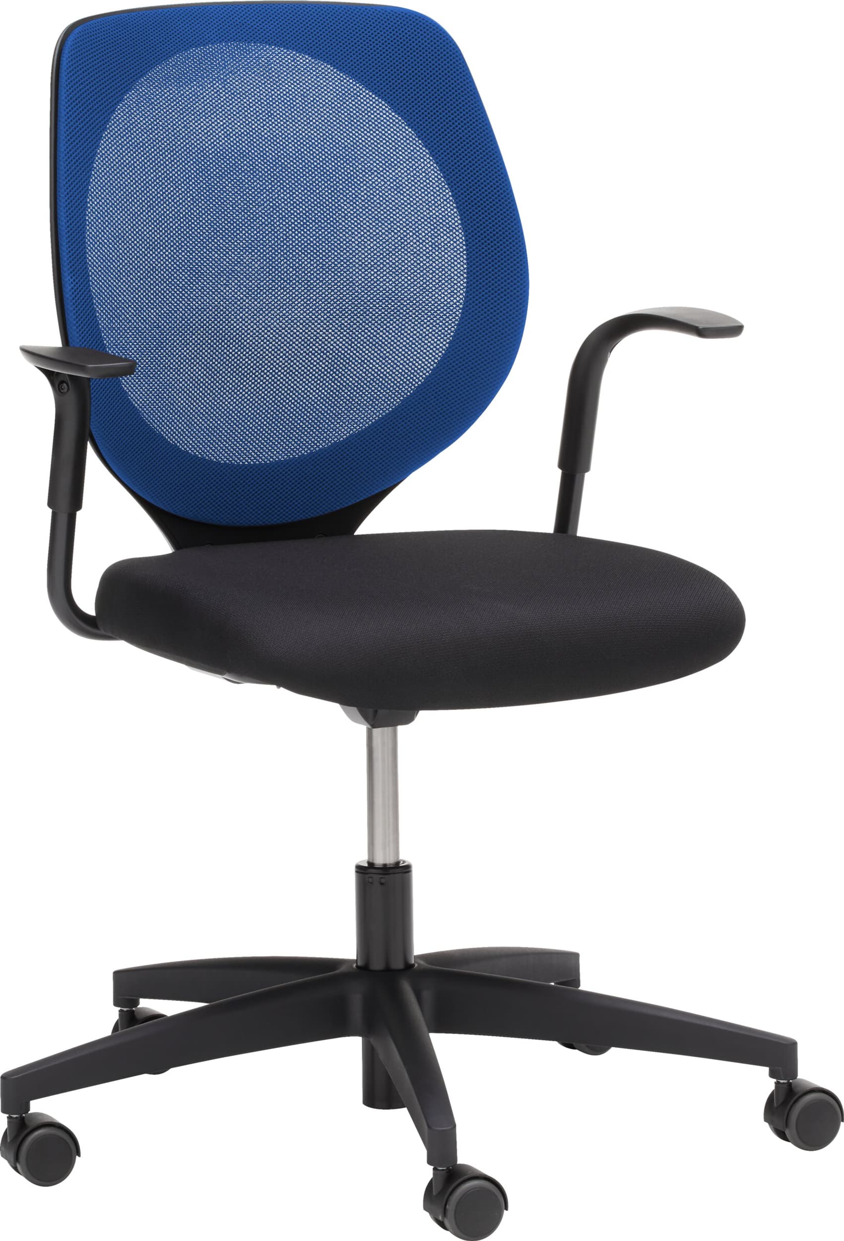 Giroflex Chaise de bureau 353-3018 à dossier résille, Bleu, 69x67x95