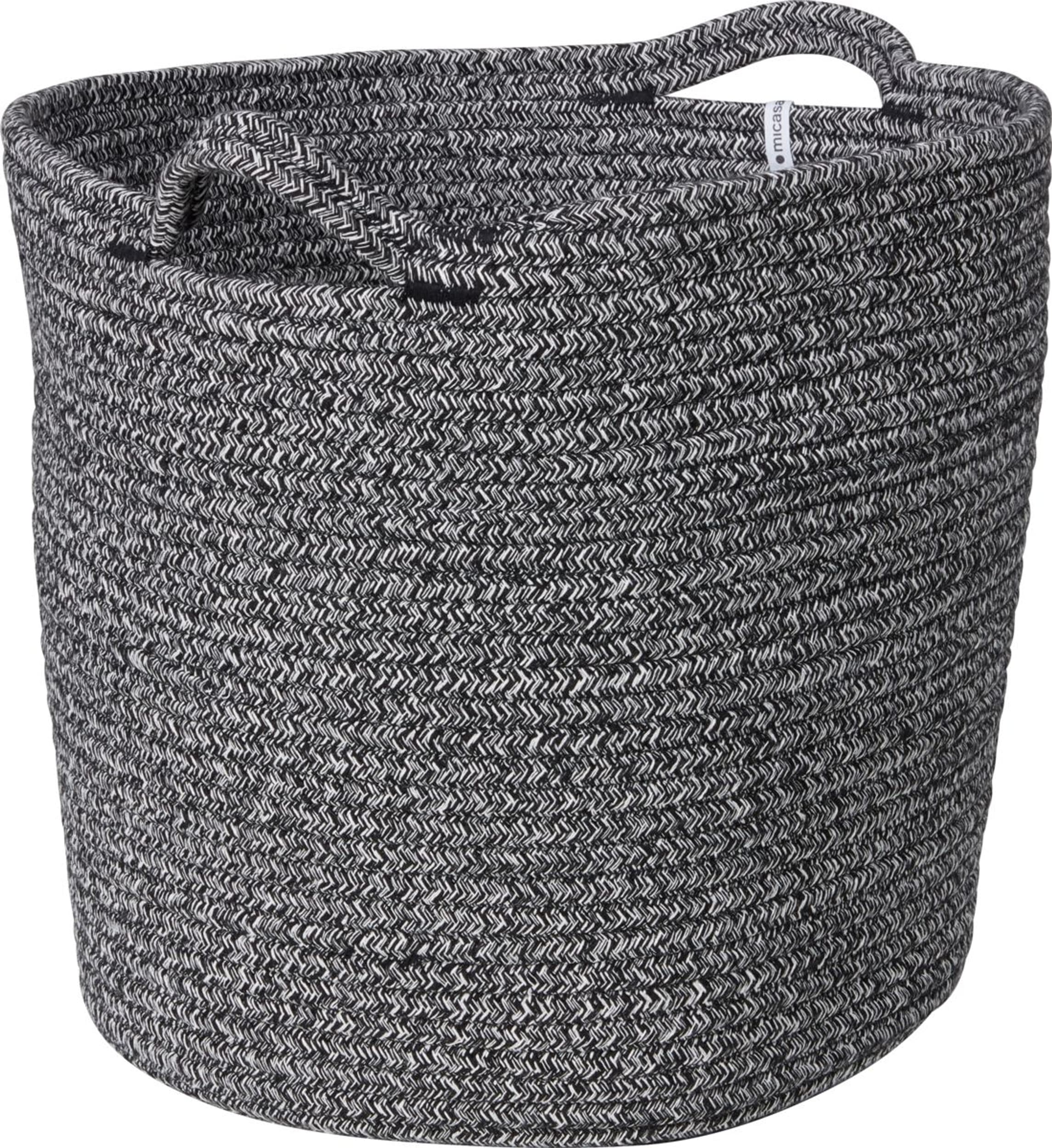 Corbeille CLEA, Noir, 40x40x31, Micasa