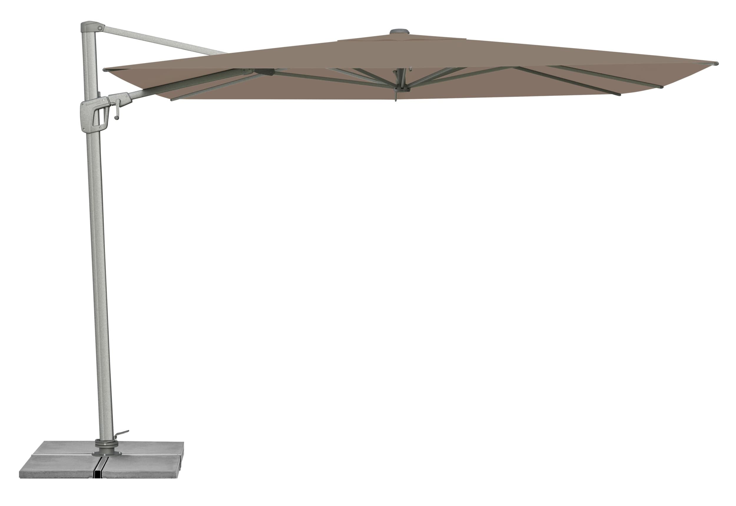 Suncomfort by Glatz Parasol SUNFLEX, Gris taupe, 300x300x254