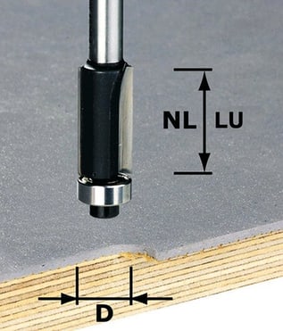 CMT Bündigfräser 12.7mm - Hartmetall Für Präzises Fräsen