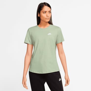 T-shirt nsw club logo brodé vert femme - Nike