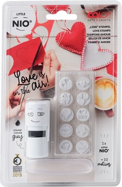Kit De 10 Tampons Créatifs Little Nio - Motifs Interchangeables Pour Cartes Et Scrapbooking