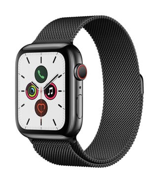 space black stainless steel milanese loop