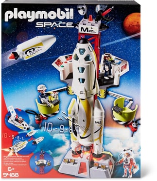 Playmobil Space Fusée Mars avec Plateforme de Lancement 9488