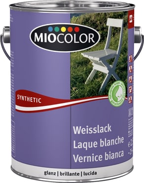 Miocolor Vernice sintetica bianca lucida Bianco 2.5 l Vernice sintetica ...