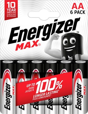 ENERGIZER Max - 10+10 piles alcalines - AA LR06 Pas Cher