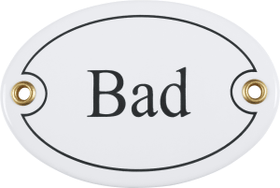 Emailschild Bad, oval Emailschild Bad, oval 605076000000 Bild Nr. 1