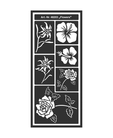 C.Kreul KREUL Flexible Designschablone selbstklebend Flowers KREUL Flexible Designschablone selbstklebend Flowers C.Kreul 667216400000 Bild Nr. 1