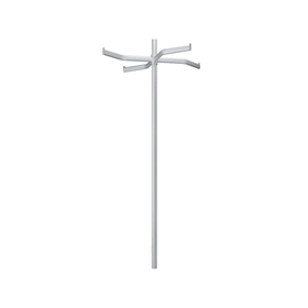 MILO Eckelement Drehstange MILO Eckelement Drehstange 364045954315 Grösse B: 70.0 cm x T: 70.0 cm x H: 139.5 cm Farbe Silberfarben Bild Nr. 1