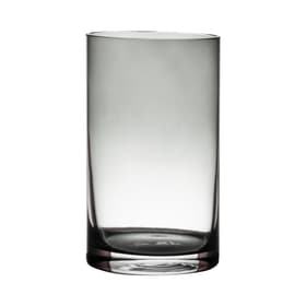 Cylindrique Vase Hakbjl Glass 656214200000 Couleur Gris foncé Taille ø: 12.0 cm x H: 20.0 cm Photo no. 1