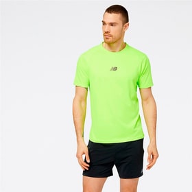 NB AT Nvent Short Sleeve Shirt de course à pied New Balance 469782700362 Taille S Couleur vert neon Photo no. 1