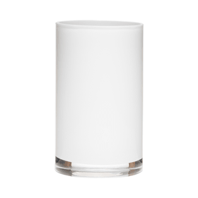 Cylindrique Vase Hakbjl Glass 656214400000 Couleur Blanc Taille ø: 12.0 cm x H: 20.0 cm Photo no. 1
