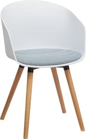 BRERA Chaise BRERA Chaise 402397100000 Dimensions L: 51.0 cm x P: 51.5 cm x H: 81.0 cm Couleur Bleu clair Photo no. 1