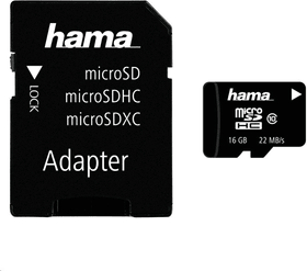 16GB Class 10 22MB / s + Adapter / Mobile Micro SD Hama 785300172188 Bild Nr. 1
