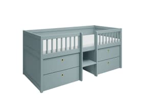 FREJA Einzelbett Flexa 405048400000 Grösse B: 100.0 cm x T: 207.0 cm x H: 95.0 cm Farbe Blau Bild Nr. 1