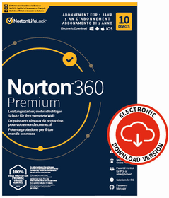 Norton Security 360 Premium with 75GB 10 Device - PC/Mac/Android/iOS - ESD Digital (ESD) Security 360 Premium with 75GB 10 Device - PC/Mac/Android/iOS - ESD Digital (ESD) Norton 785300155784 Photo no. 1