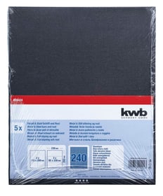 Schleifbogen Blauköper K 240, 5 Stk. Schleifpapier kwb 610553000000 Bild Nr. 1