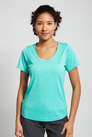 W Shirt V-neck Fitnessshirt Perform 468093604615 Grösse 46 Farbe smaragd Bild-Nr. 1