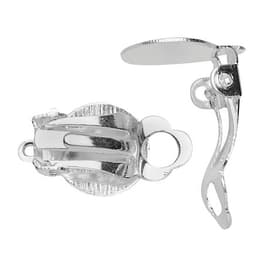 Ohrclip mit Öse silberfarb 2St 11mm Schmuckverschluss Ohrclip mit Öse silberfarb 2St 11mm Schmuckverschluss 667023300000 Bild Nr. 1